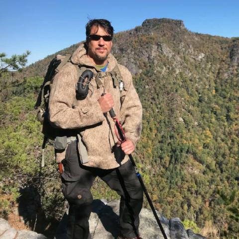 WeatherWool Advisor BJ Hagg in the WeatherWool Als Anorak, which BJ has taken to many countries in many environments