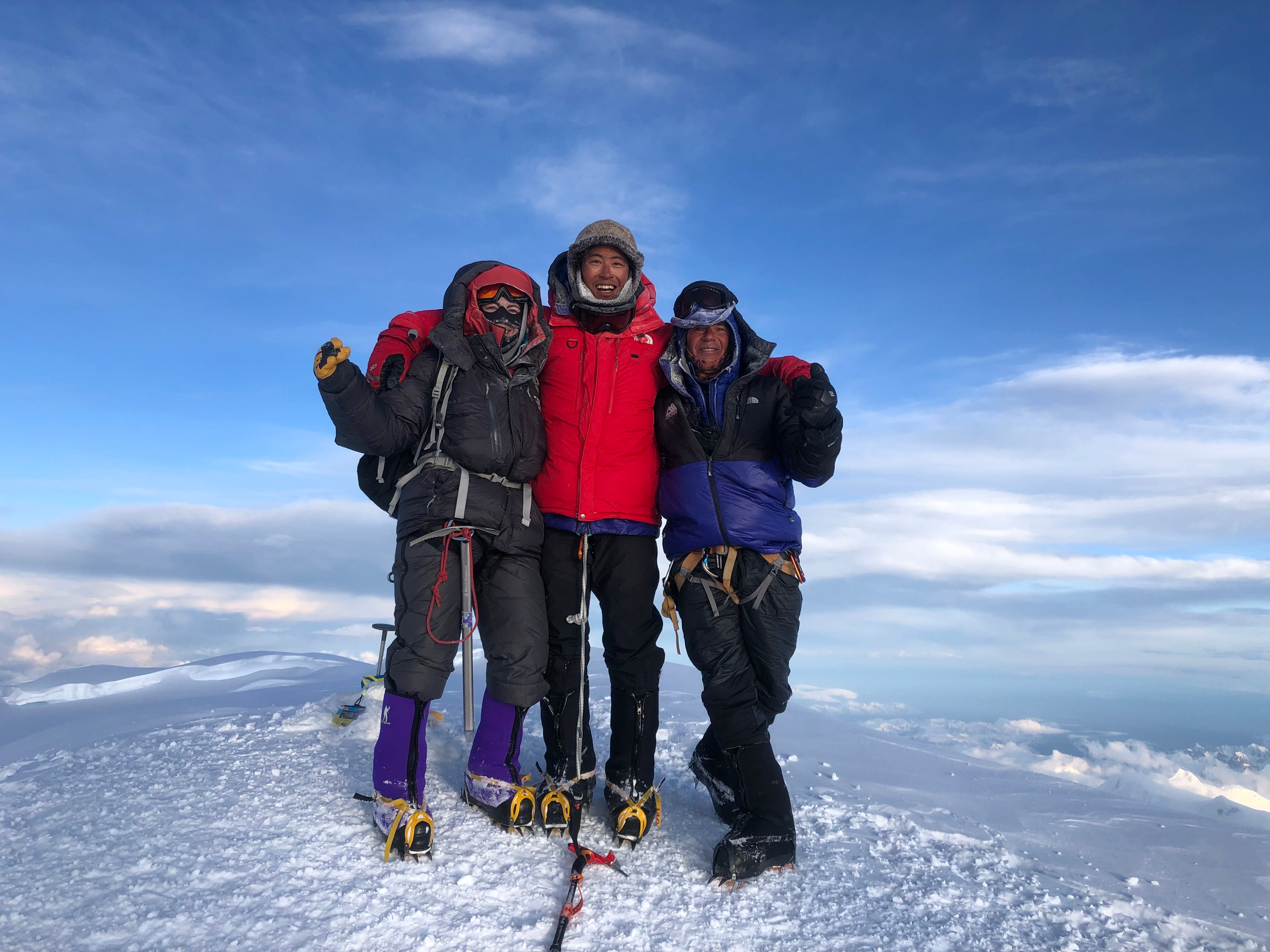WeatherWool Advisor Don Nguyen always takes his WeatherWool Neck Gaiter and Mouton Hat when he guides expeditions to the summit of Mount Denali.   Thanks for photos, Don!!