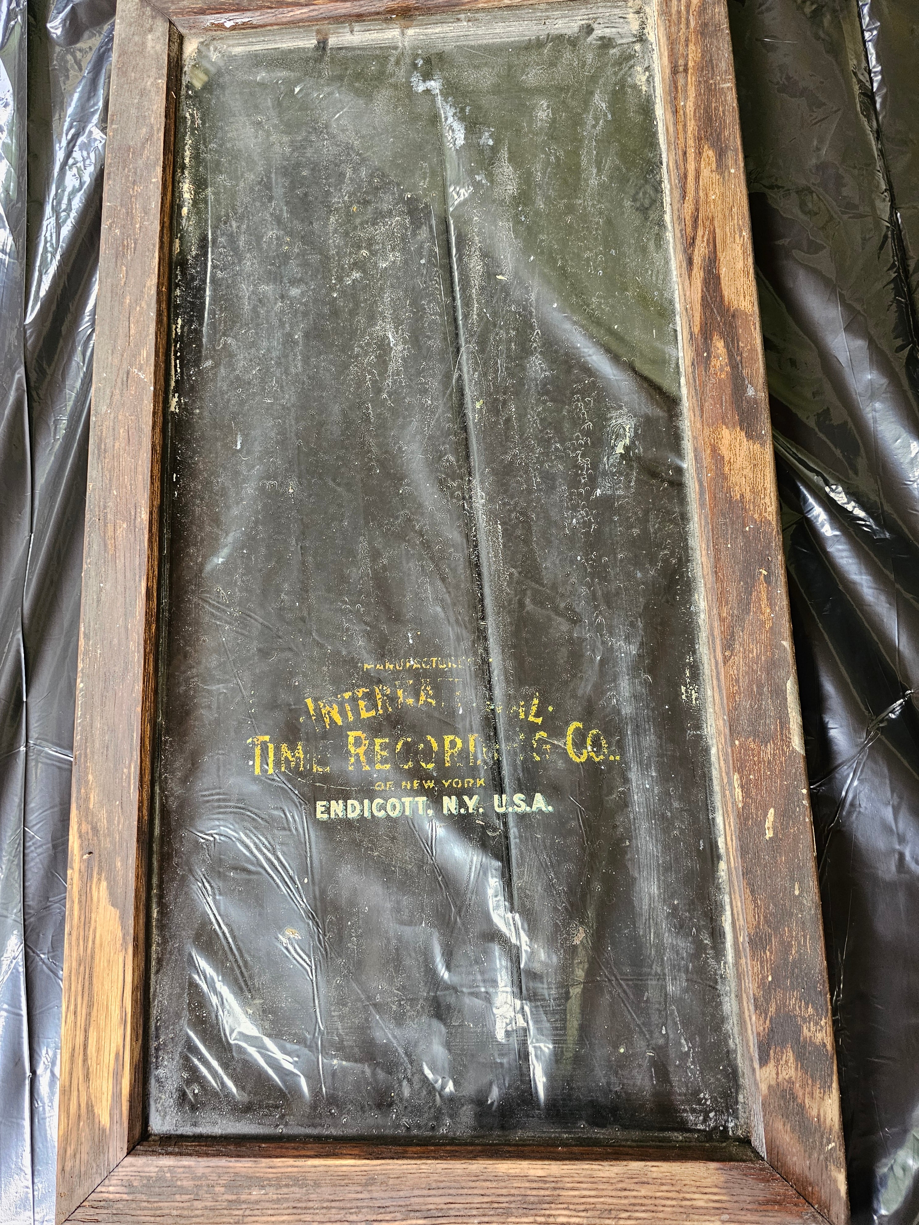 An old bit of memorabilia of corporate USA found when WeatherWool was cleaning up to use the basement of our headquarters for storage.  Our home/HQ was built at the end of the 19th century, and the International Time Recording Company was eventually renamed IBM