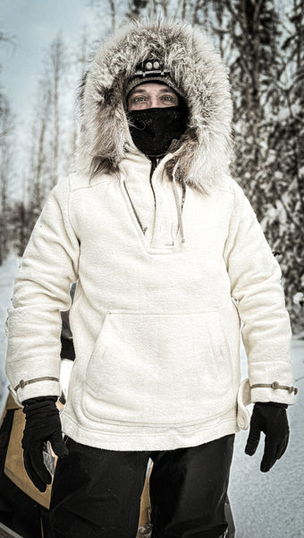 Multiple outdoor professionals involved with History Channel's hit series MOUNTAIN MEN choose WeatherWool.  In the photo is Cameraman Mason Gertz with his WeatherWool Anorak