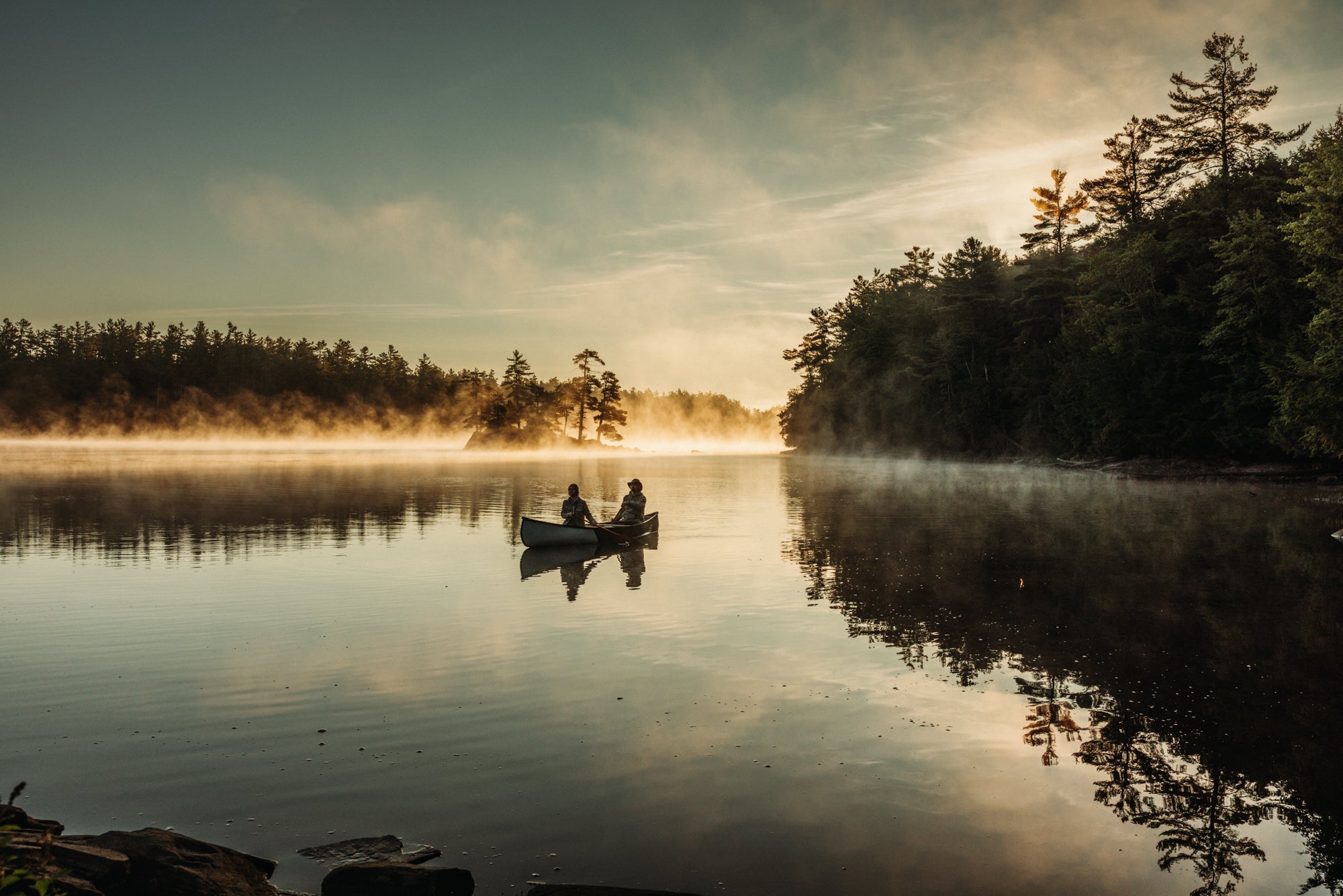 WeatherWool in the Backcountry - Canoe Camping in Ontario, Canada.